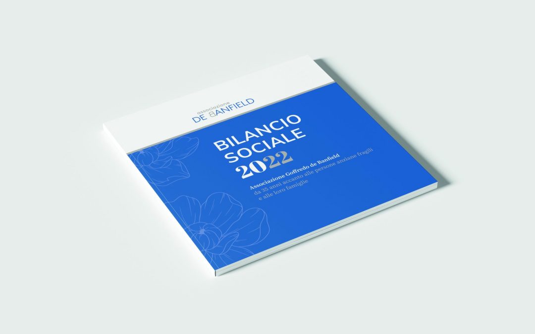 Foto dell'opuscolo del Bilancio Sociale 2022 dell'Associazione de Banfield, organizzazione di volontariato di Trieste